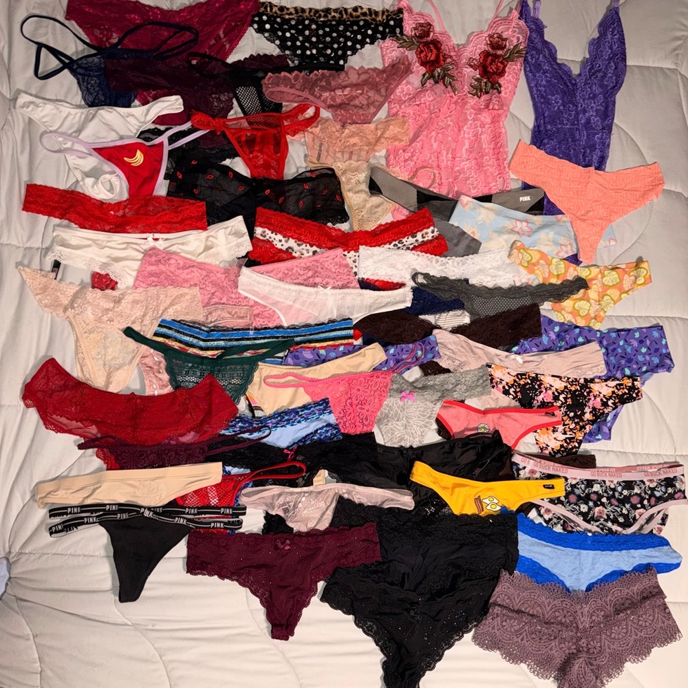 Mixed Women’s Lace & Cotton Panty Collection - Multi-Color